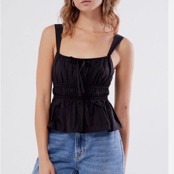 Pacsun Peplum Tie Front Tank - Picture 2 of 4